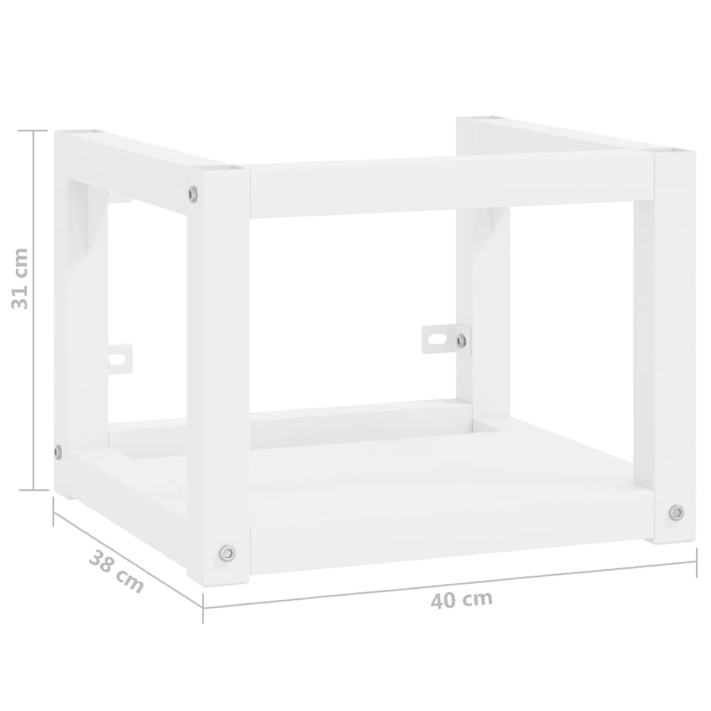 vidaXL Cadru chiuvetă de baie pentru perete, alb, 40x38x31 cm, fier vidaXL Cadru chiuvetă de baie pentru perete, alb, 40x38x31 cm, fier