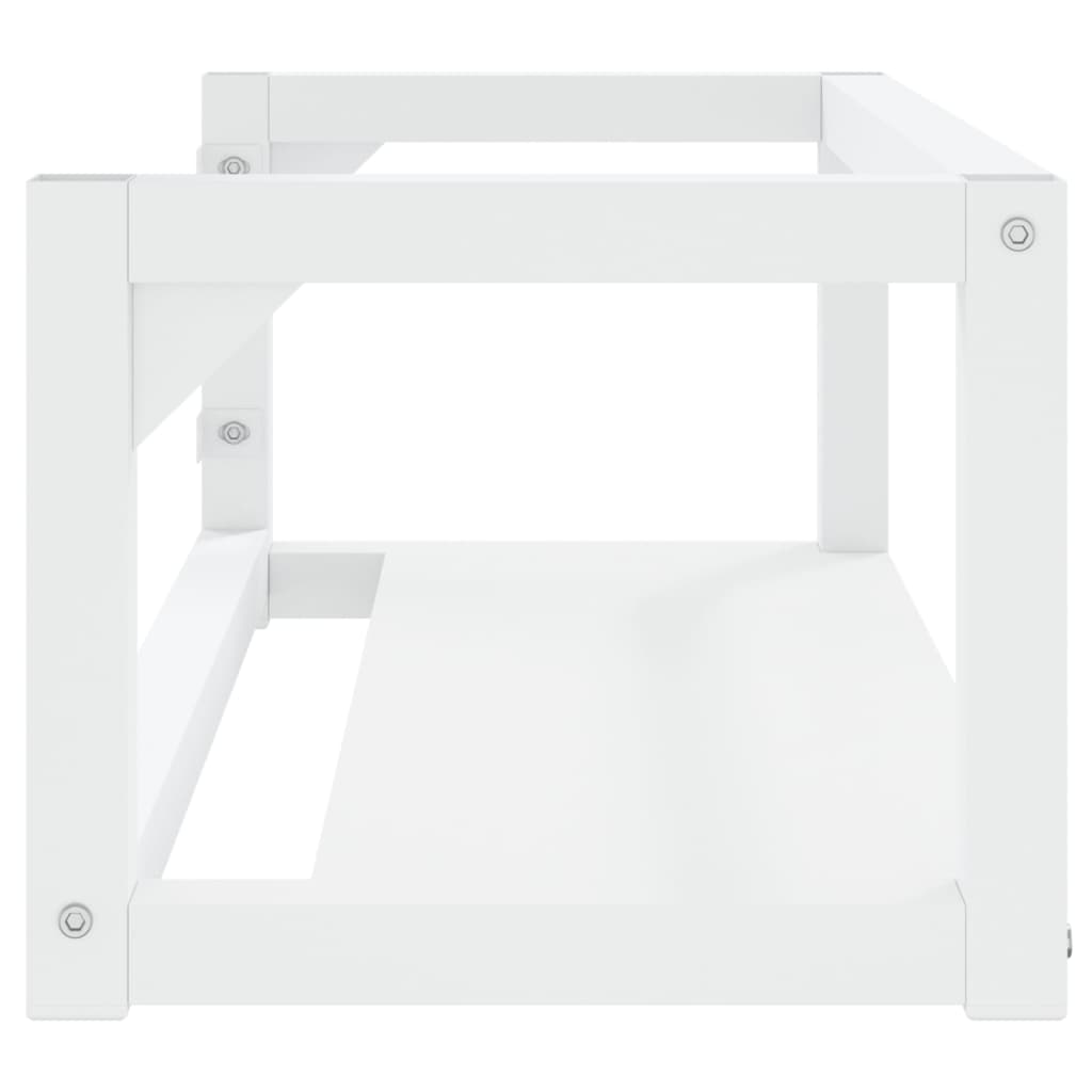 vidaXL Cadru chiuvetă de baie pentru perete, alb, 79x38x31 cm, fier vidaXL Cadru chiuvetă de baie pentru perete, alb, 79x38x31 cm, fier