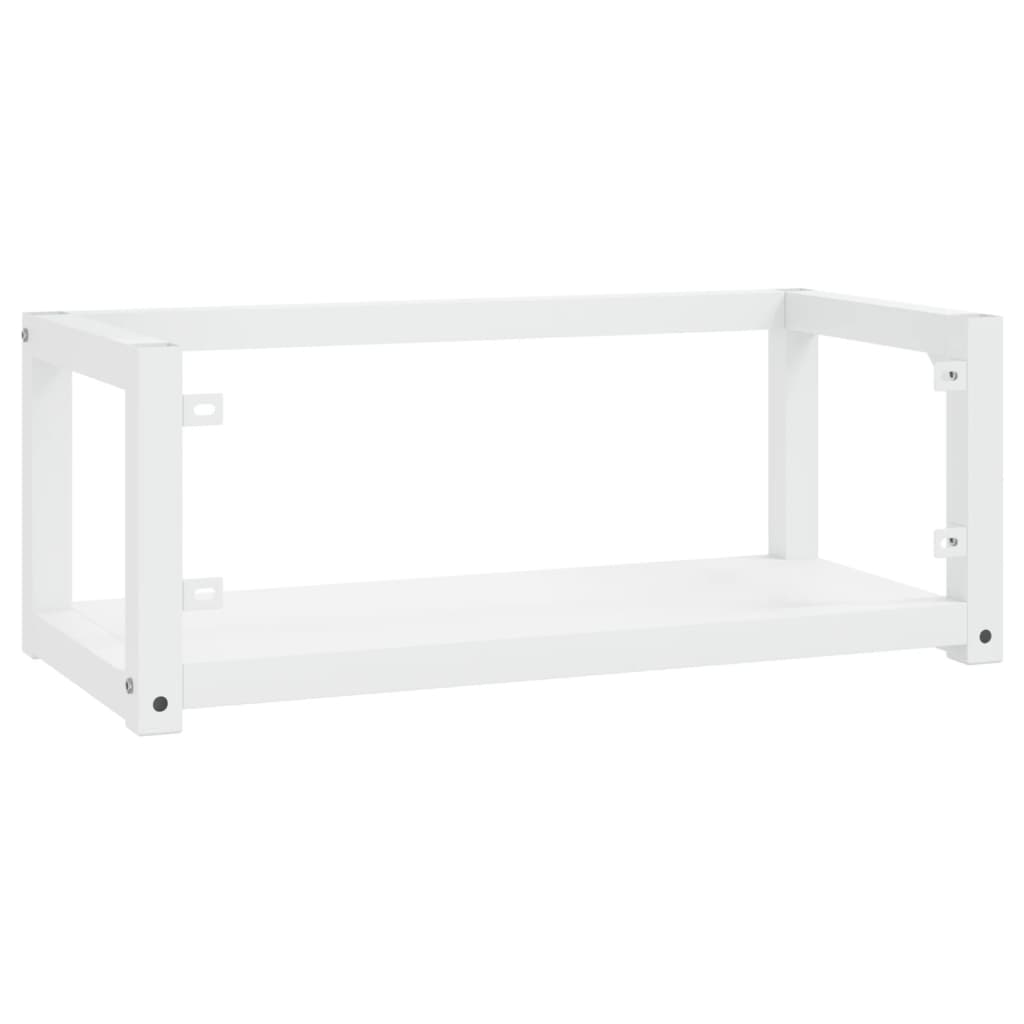 vidaXL Cadru chiuvetă de baie pentru perete, alb, 79x38x31 cm, fier vidaXL Cadru chiuvetă de baie pentru perete, alb, 79x38x31 cm, fier