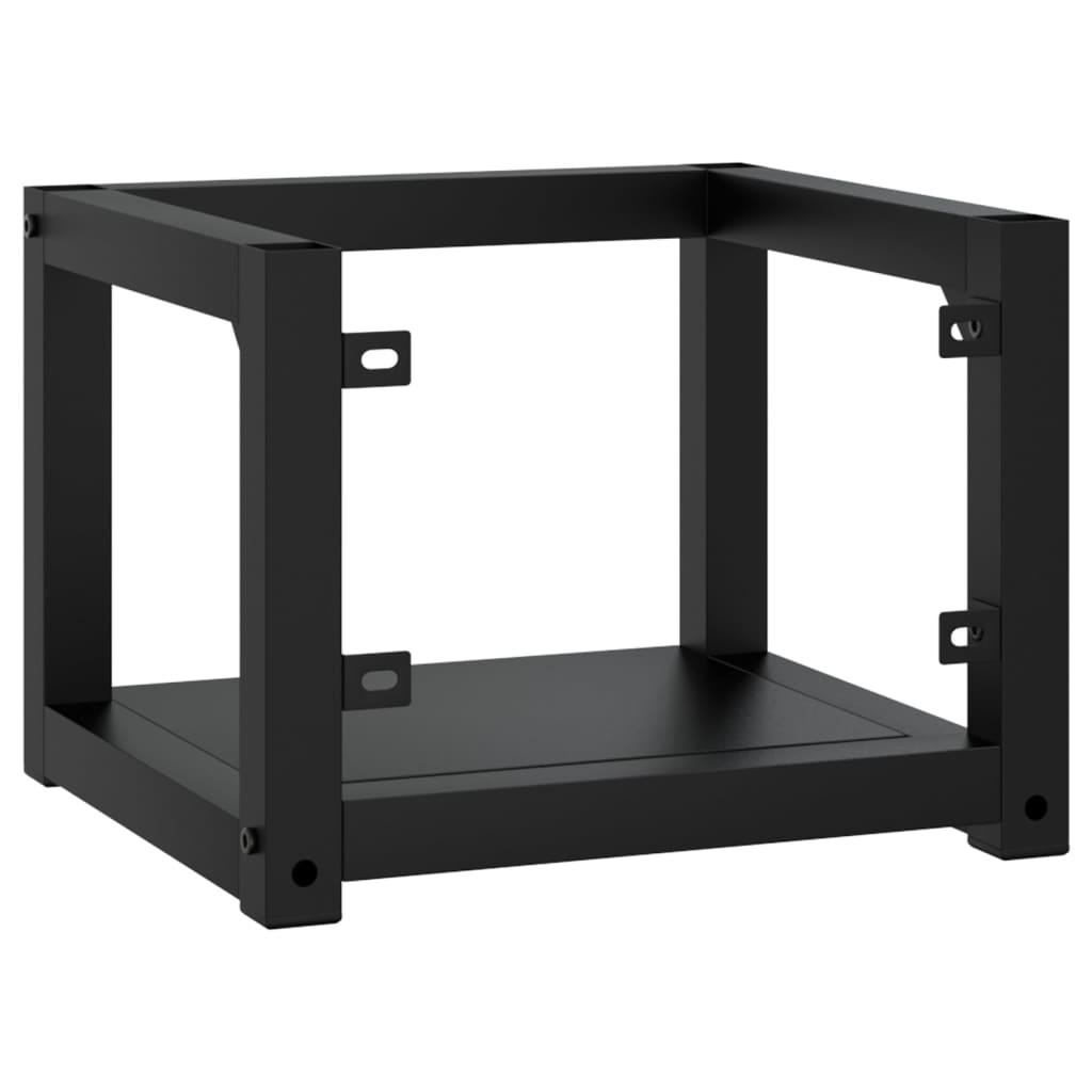 vidaXL Cadru chiuvetă de baie pentru perete, negru, 40x38x31 cm, fier vidaXL Cadru chiuvetă de baie pentru perete, negru, 40x38x31 cm, fier