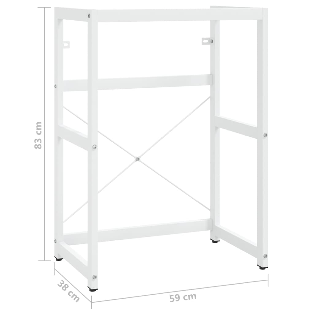 vidaXL Cadru chiuvetă de baie, alb, 59x38x83 cm, fier vidaXL Cadru chiuvetă de baie, alb, 59x38x83 cm, fier