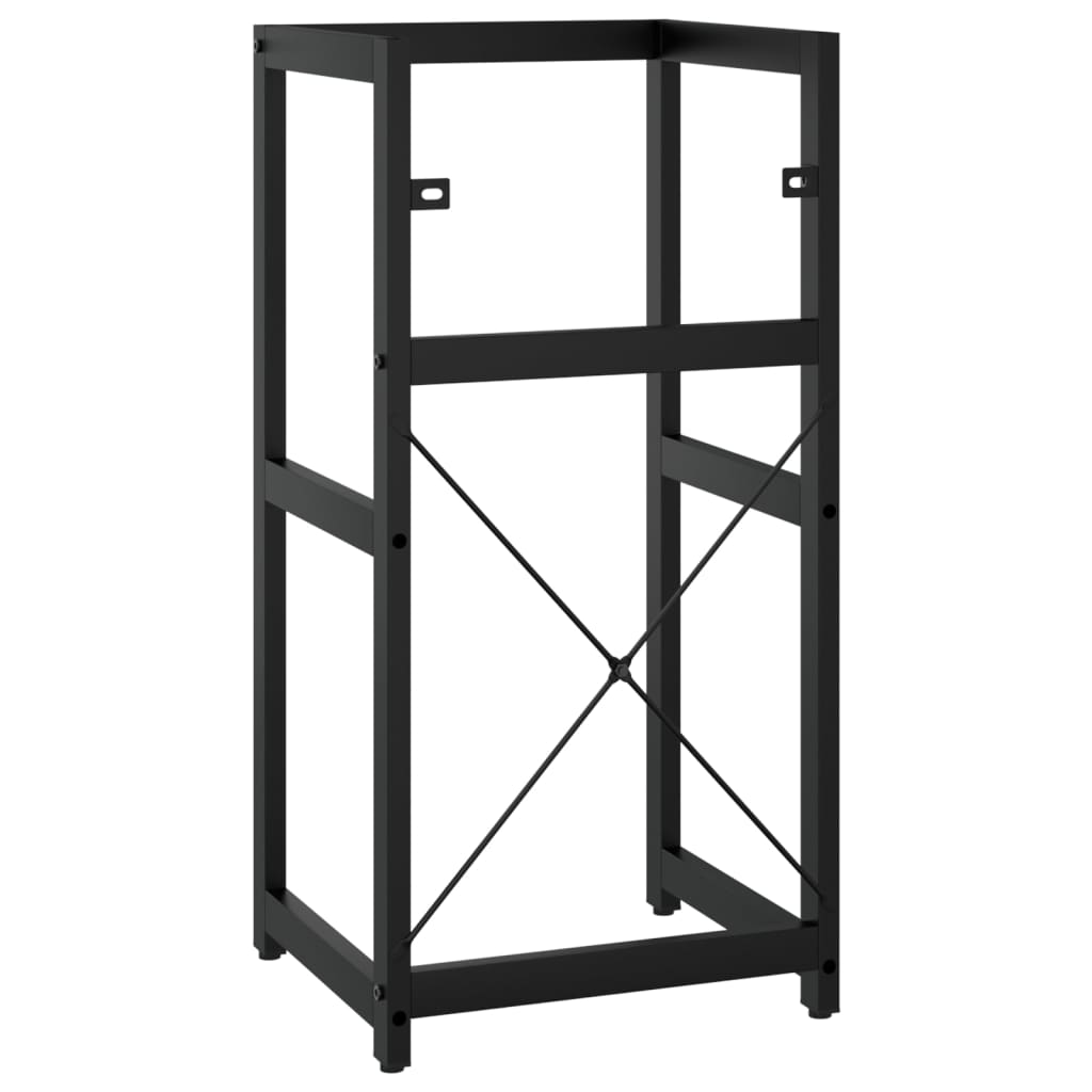 vidaXL Cadru chiuvetă de baie, negru, 40x38x83 cm, fier vidaXL Cadru chiuvetă de baie, negru, 40x38x83 cm, fier