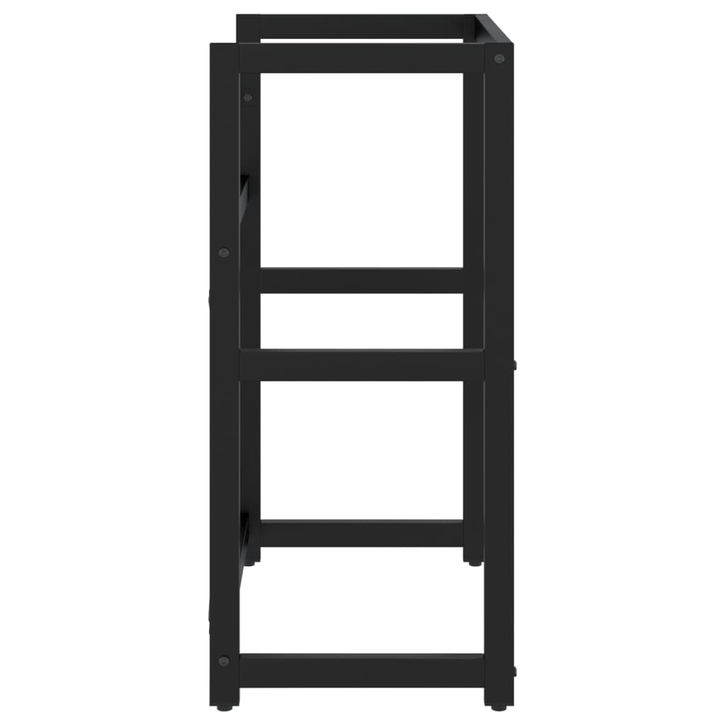 vidaXL Cadru chiuvetă de baie, negru, 59x38x83 cm, fier vidaXL Cadru chiuvetă de baie, negru, 59x38x83 cm, fier