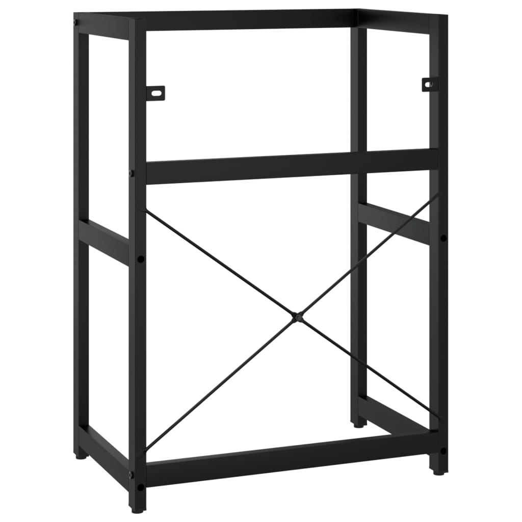 vidaXL Cadru chiuvetă de baie, negru, 59x38x83 cm, fier vidaXL Cadru chiuvetă de baie, negru, 59x38x83 cm, fier