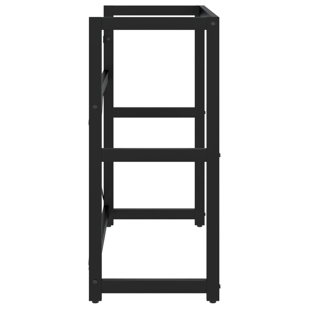 vidaXL Cadru chiuvetă de baie, negru, 79x38x83 cm, fier vidaXL Cadru chiuvetă de baie, negru, 79x38x83 cm, fier