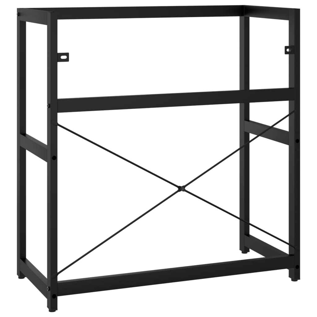 vidaXL Cadru chiuvetă de baie, negru, 79x38x83 cm, fier vidaXL Cadru chiuvetă de baie, negru, 79x38x83 cm, fier