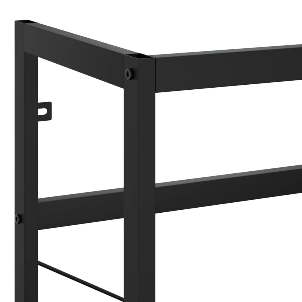 vidaXL Cadru chiuvetă de baie, negru, 79x38x83 cm, fier vidaXL Cadru chiuvetă de baie, negru, 79x38x83 cm, fier