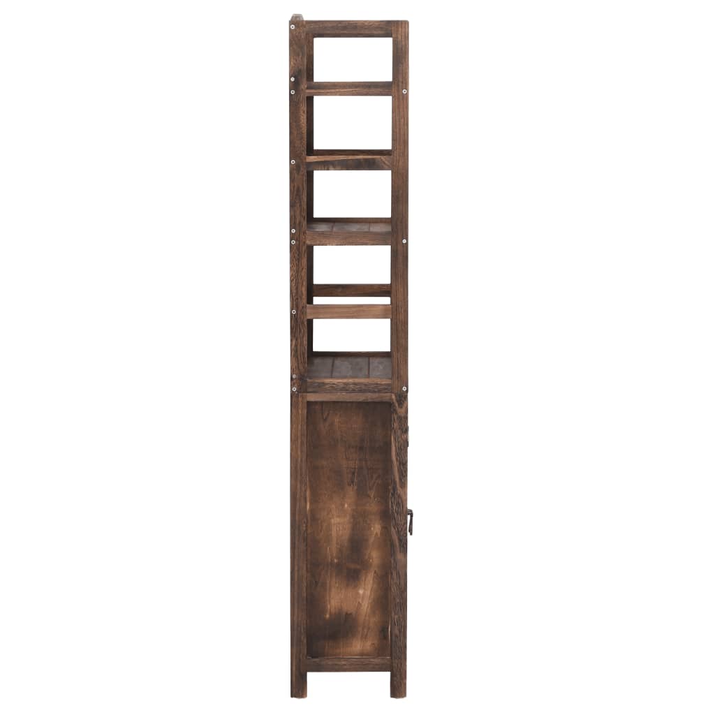 vidaXL Bibliotecă maro închis, 46x24x140 cm, lemn masiv de paulownia vidaXL Bibliotecă maro închis, 46x24x140 cm, lemn masiv de paulownia