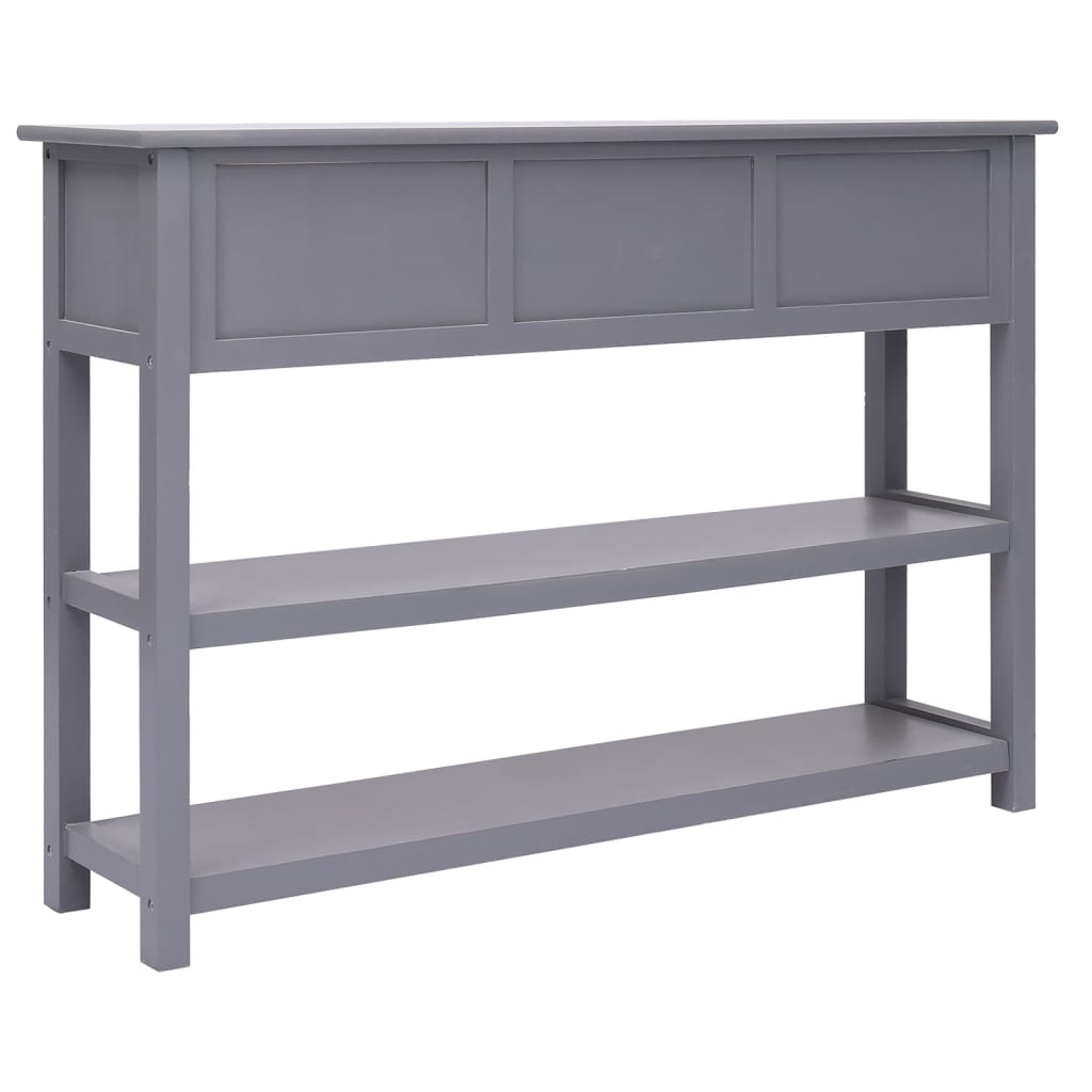 vidaXL Dulap, gri, 108x30x76 cm, lemn masiv paulownia