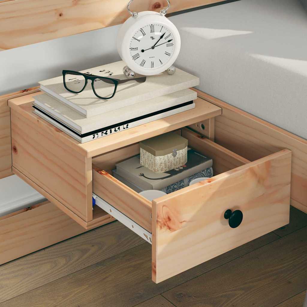 vidaXL Cadru de pat cu headboard Maro 120 x 200 cm Lemn de pin masiv