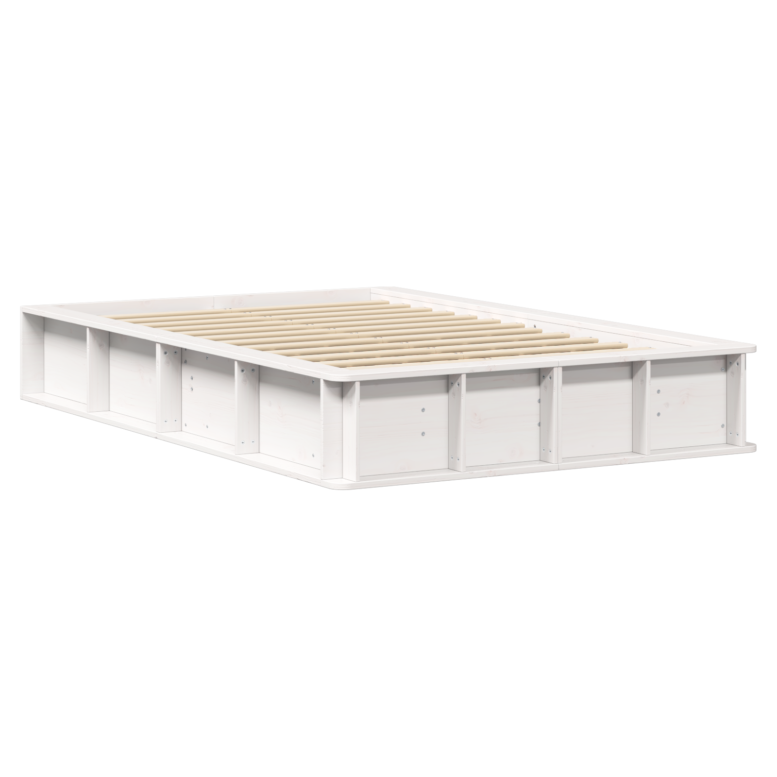 vidaXL Cadru de pat Alb 210 x 158 x 30 cm Lemn de pin masiv vidaXL Cadru de pat Alb 210 x 158 x 30 cm Lemn de pin masiv