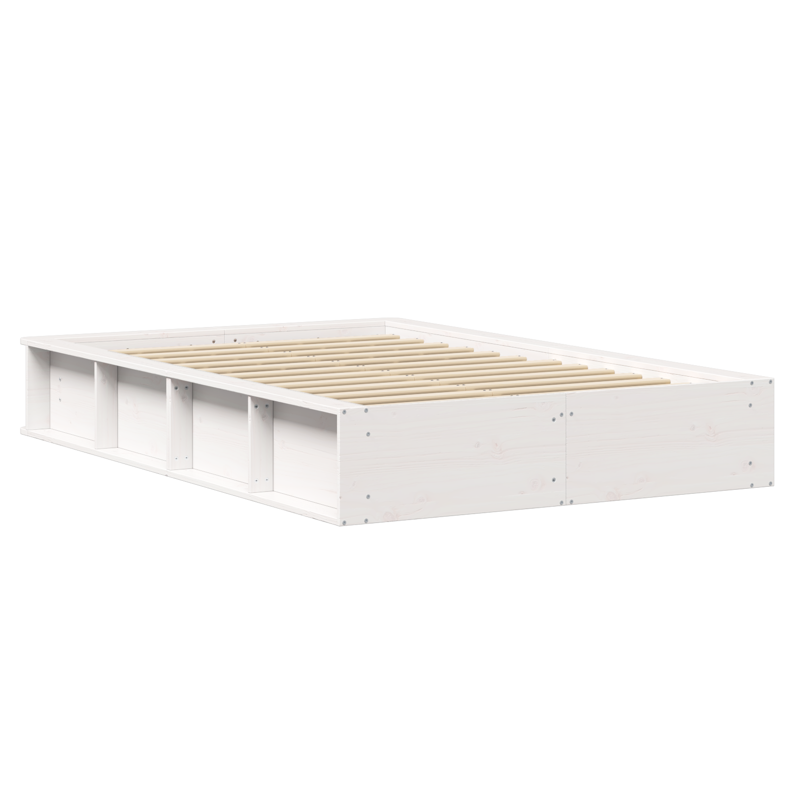 vidaXL Cadru de pat Alb 210 x 158 x 30 cm Lemn de pin masiv vidaXL Cadru de pat Alb 210 x 158 x 30 cm Lemn de pin masiv