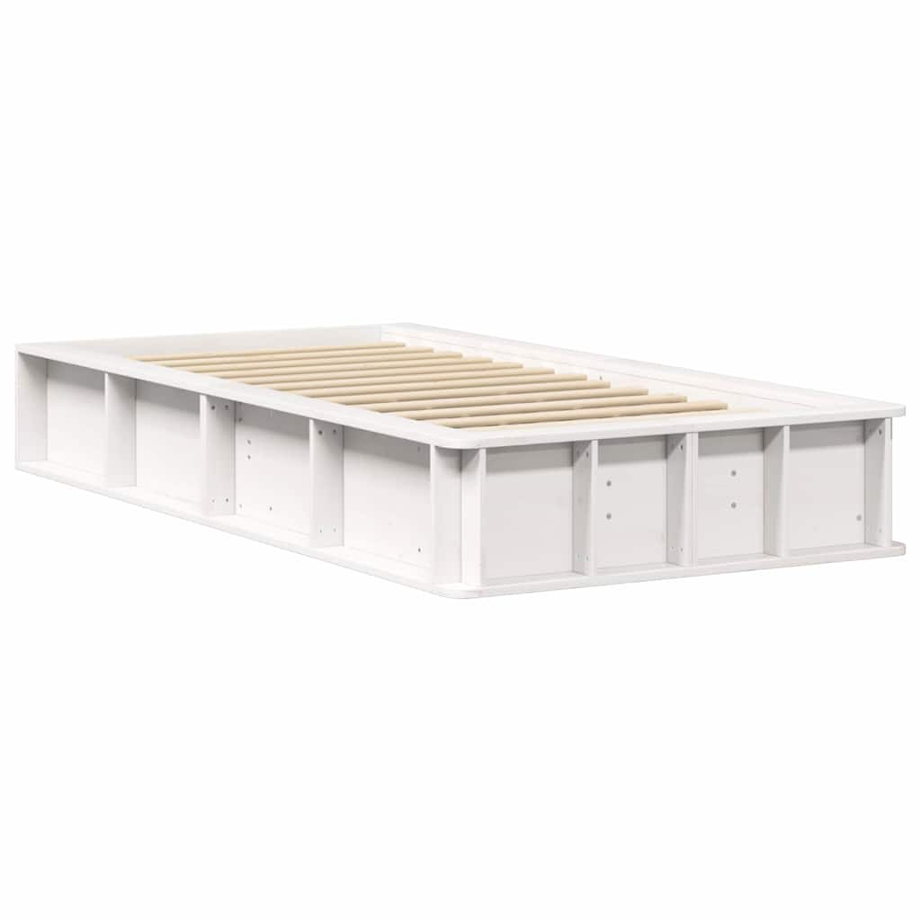 vidaXL Cadru de pat cu depozitare Alb 80 x 200 cm lemn vidaXL Cadru de pat cu depozitare Alb 80 x 200 cm lemn