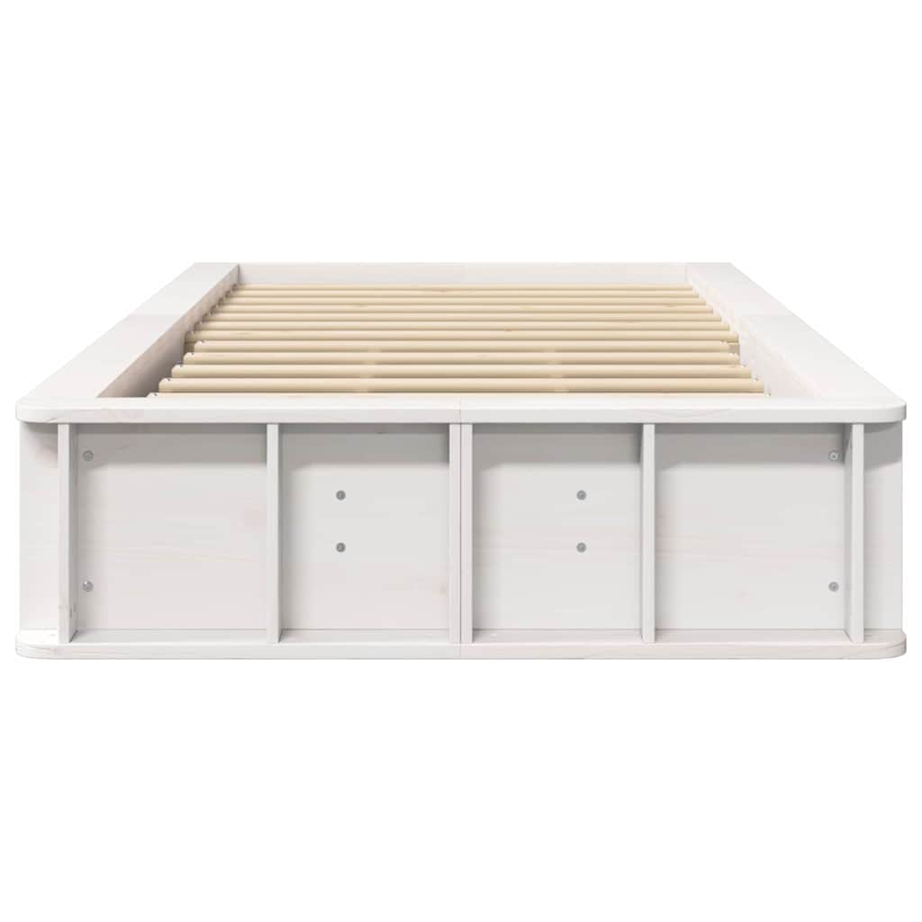 vidaXL Cadru de pat cu depozitare Alb 80 x 200 cm lemn vidaXL Cadru de pat cu depozitare Alb 80 x 200 cm lemn