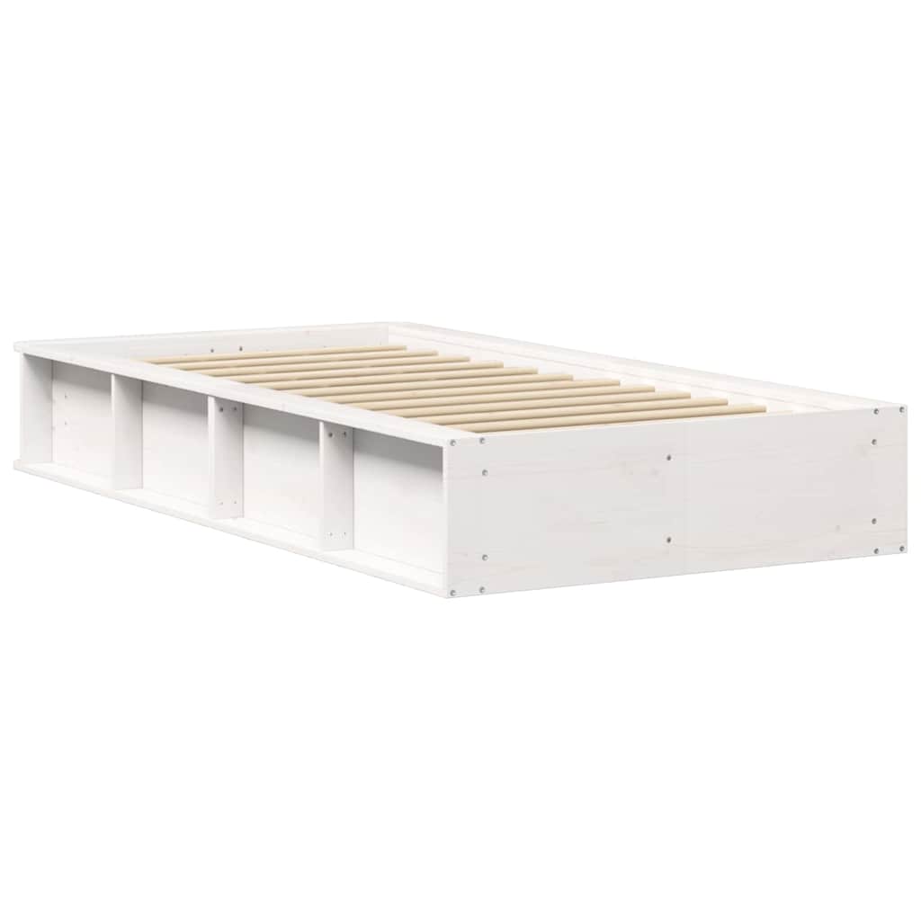 vidaXL Cadru de pat cu depozitare Alb 80 x 200 cm lemn vidaXL Cadru de pat cu depozitare Alb 80 x 200 cm lemn