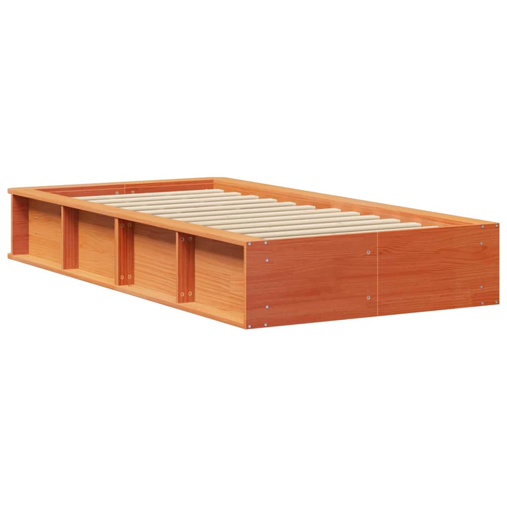 vidaXL Cadru de pat cu depozitare Maro ceruit 80 x 200 cm lemn