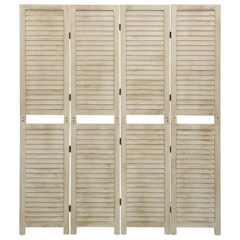 vidaXL Paravan de cameră cu 4 panouri 140x165 cm lemn masiv Paulownia vidaXL Paravan de cameră cu 4 panouri 140x165 cm lemn masiv Paulownia