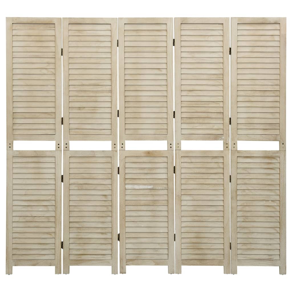 vidaXL Paravan de cameră cu 5 panouri, 175x165 cm,lemn masiv Paulownia vidaXL Paravan de cameră cu 5 panouri, 175x165 cm,lemn masiv Paulownia