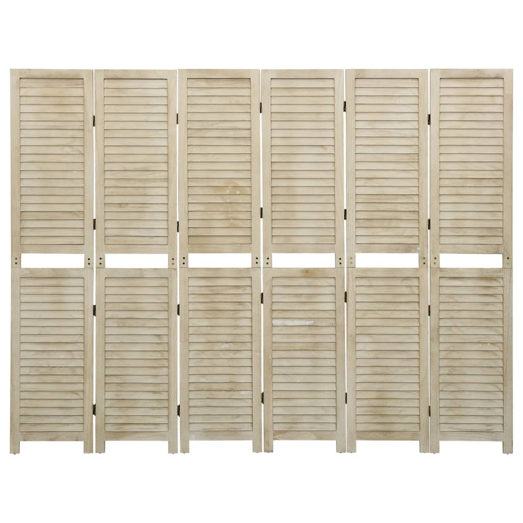 vidaXL Paravan de cameră cu 6 panouri, 210x165 cm,lemn masiv Paulownia vidaXL Paravan de cameră cu 6 panouri, 210x165 cm,lemn masiv Paulownia