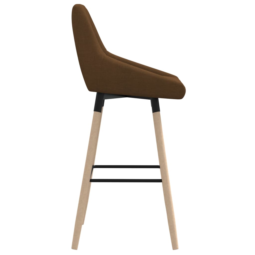 vidaXL Scaun de bar, maro, material textil vidaXL Scaun de bar, maro, material textil