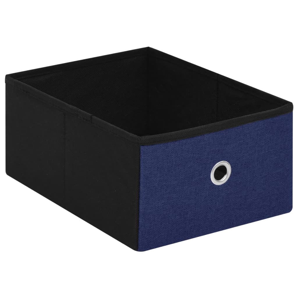 vidaXL Bancă depozitare pliabilă, albastru, 76x38x38 cm imitație pânză