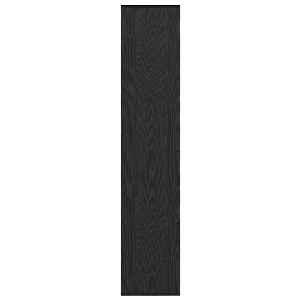 vidaXL Dulap pentru cărți Stejar negru 132 x 29 x 141.5 cm vidaXL Dulap pentru cărți Stejar negru 132 x 29 x 141.5 cm