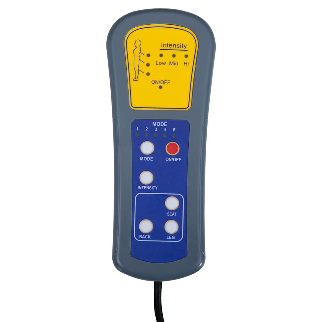 vidaXL Fotoliu de masaj, crem, piele ecologică