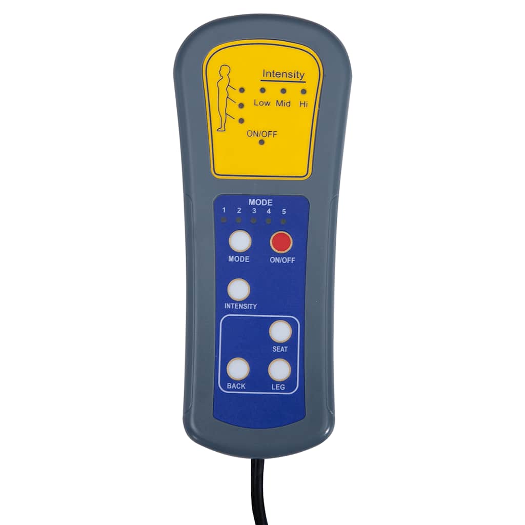 vidaXL Fotoliu de masaj, roșu vin, piele ecologică