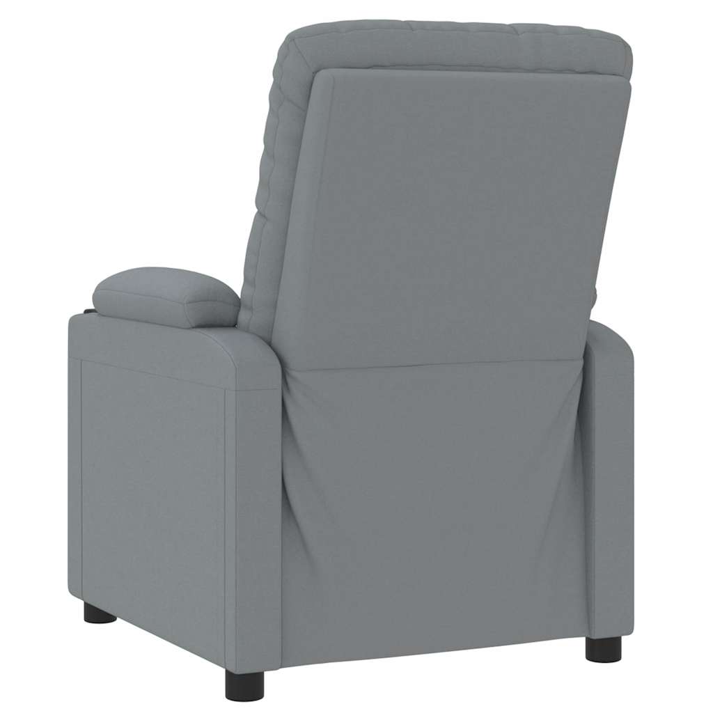 vidaXL Fotoliu rabatabil, gri deschis, material textil