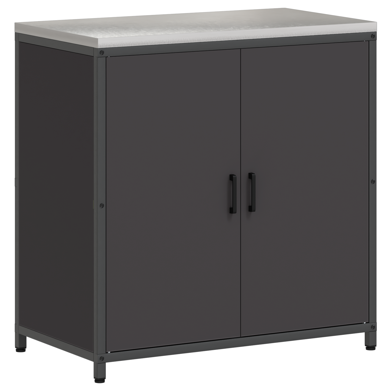 vidaXL Set de depozitare pentru bucătărie 2 pcs Negru 180 x 50 x 92 cm