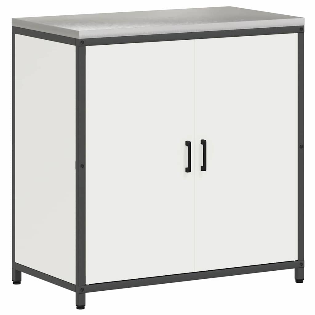 vidaXL Set de depozitare pentru bucătărie 2 pcs Alb 150 x 50 x 92 cm