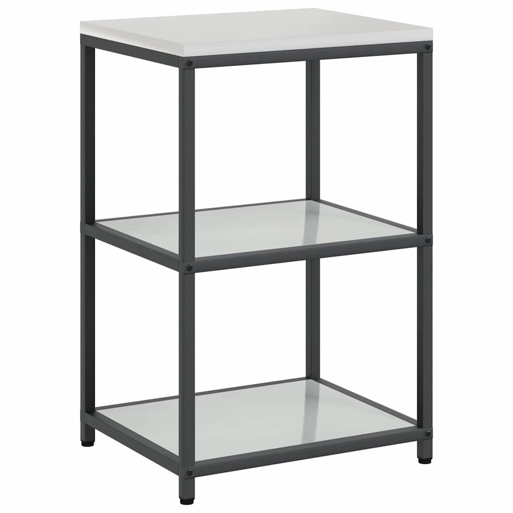 vidaXL Set de depozitare pentru bucătărie cu raft cu depozitare cu ușă Ajustabil 2 pcs Argintiu
