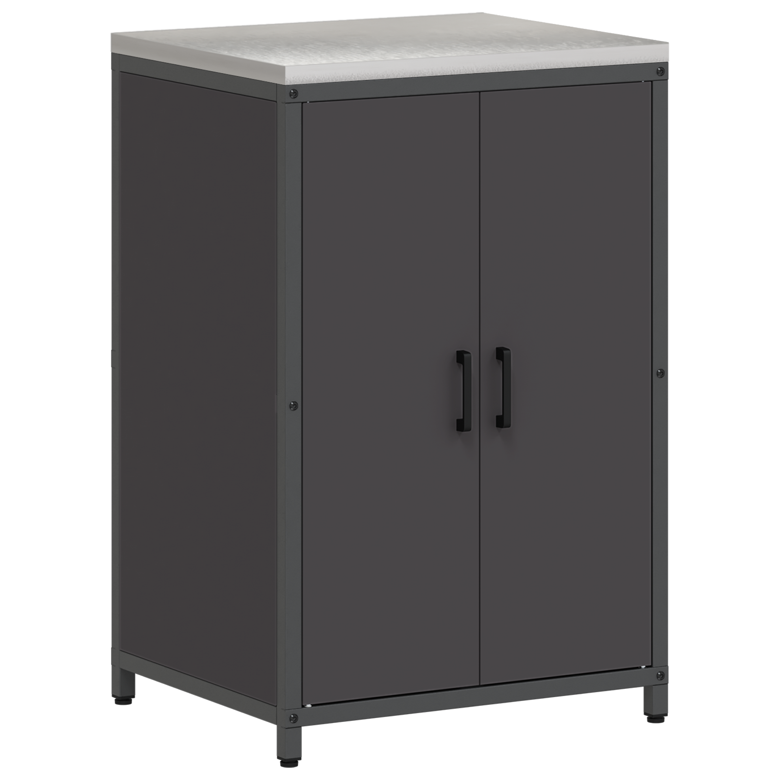 vidaXL Set de depozitare pentru bucătărie 3 pcs Negru 210 x 50 x 92 cm
