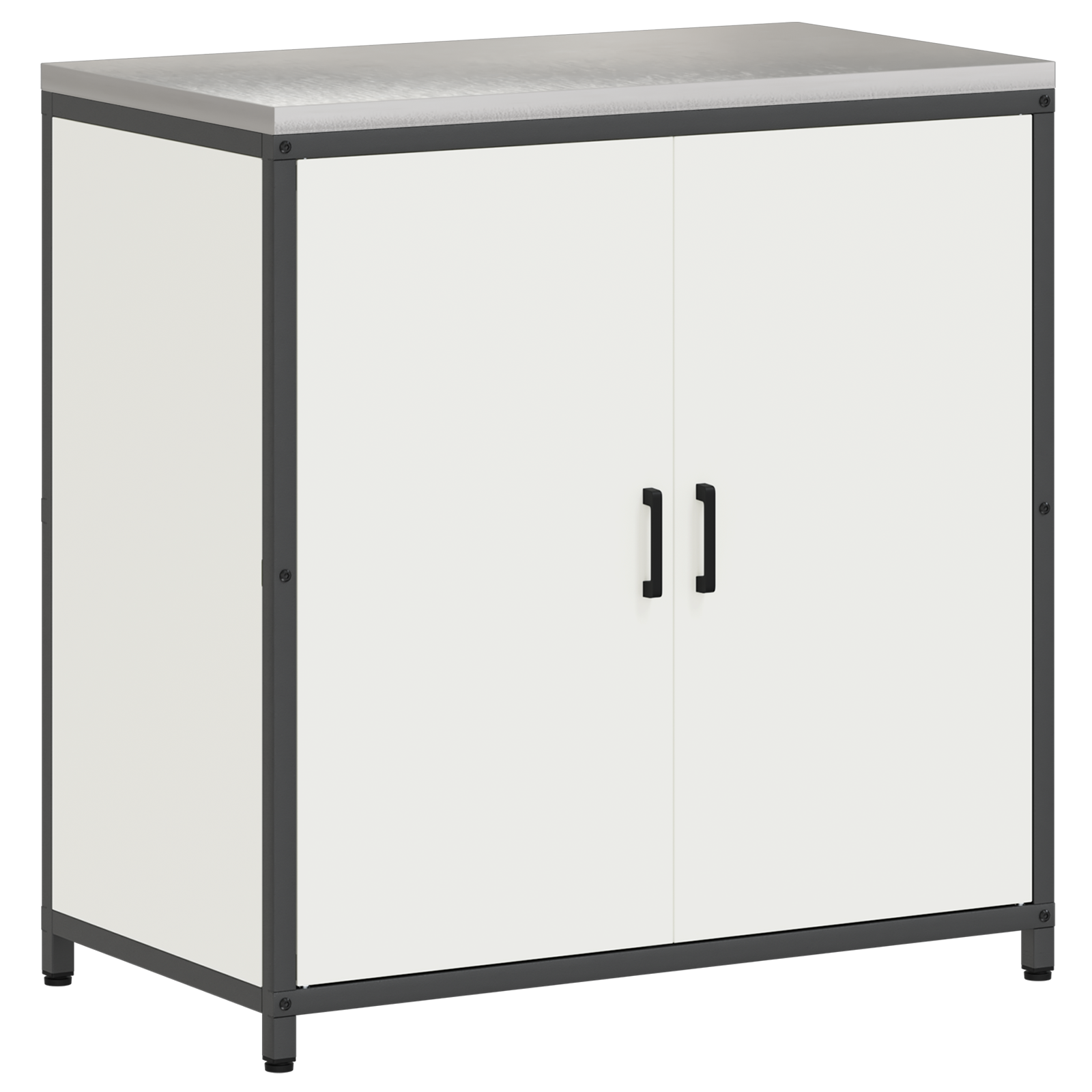 vidaXL Set de depozitare pentru bucătărie 3 pcs Alb 210 x 50 x 92 cm