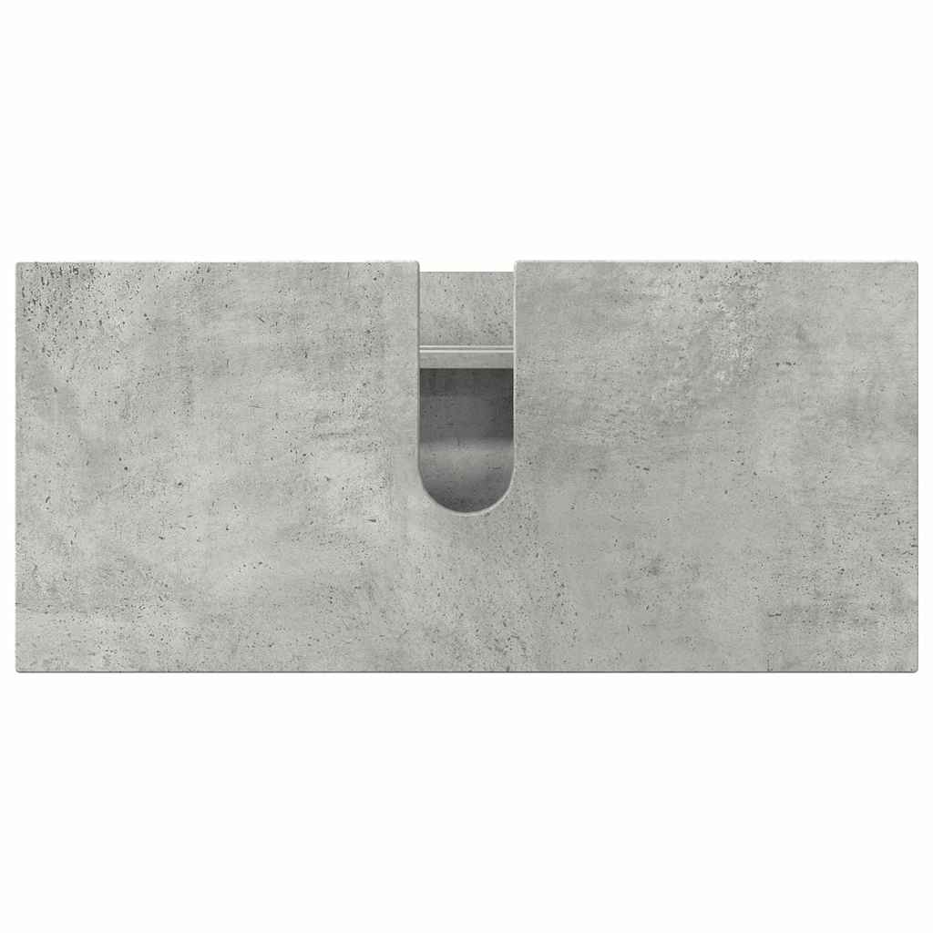 vidaXL Set de mobilier pentru baie cu sertar 2 pcs Gri din beton