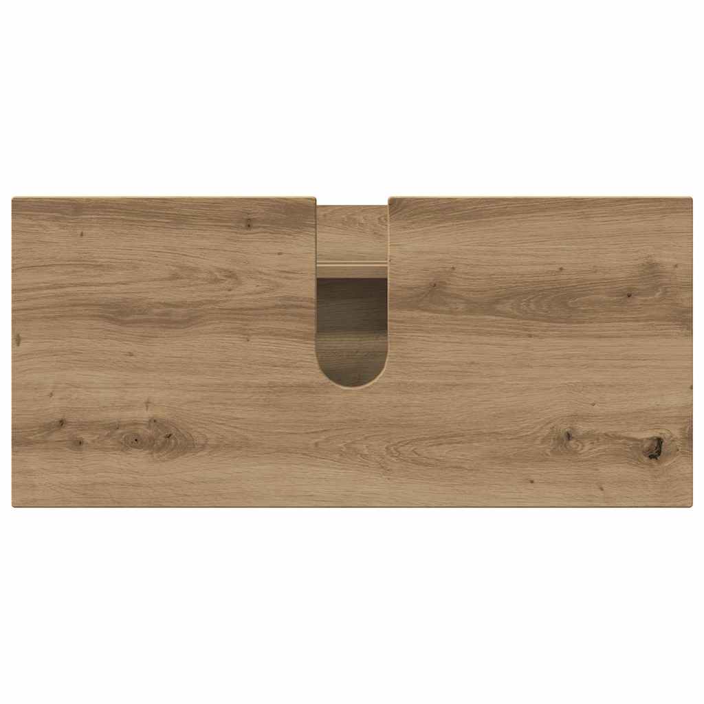 vidaXL Set de mobilier pentru baie cu sertar 2 pcs Stejar Artizanal