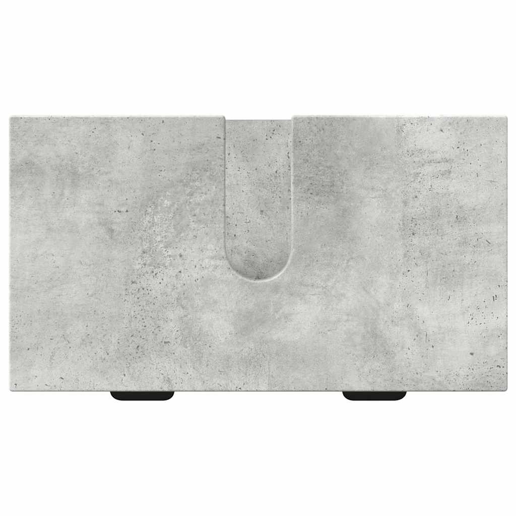vidaXL Set de mobilier pentru baie cu sertar 2 pcs Gri din beton