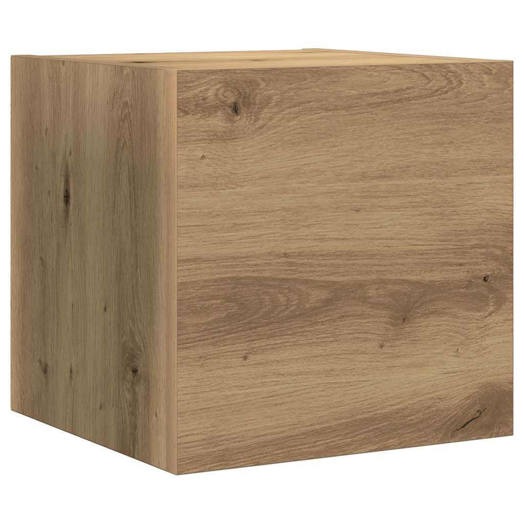 vidaXL Set dulap TV Pe perete 4 pcs stejar artizanal 80 x 30 x 30 cm vidaXL Set dulap TV Pe perete 4 pcs stejar artizanal 80 x 30 x 30 cm
