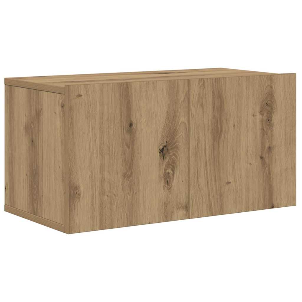 vidaXL Set dulap TV Pe perete 4 pcs stejar artizanal 80 x 30 x 30 cm vidaXL Set dulap TV Pe perete 4 pcs stejar artizanal 80 x 30 x 30 cm