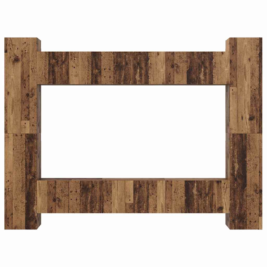 vidaXL Set comodă TV 10 pcs Lemn vechi 30.5 x 30 x 90 cm Lemn compozit vidaXL Set comodă TV 10 pcs Lemn vechi 30.5 x 30 x 90 cm Lemn compozit