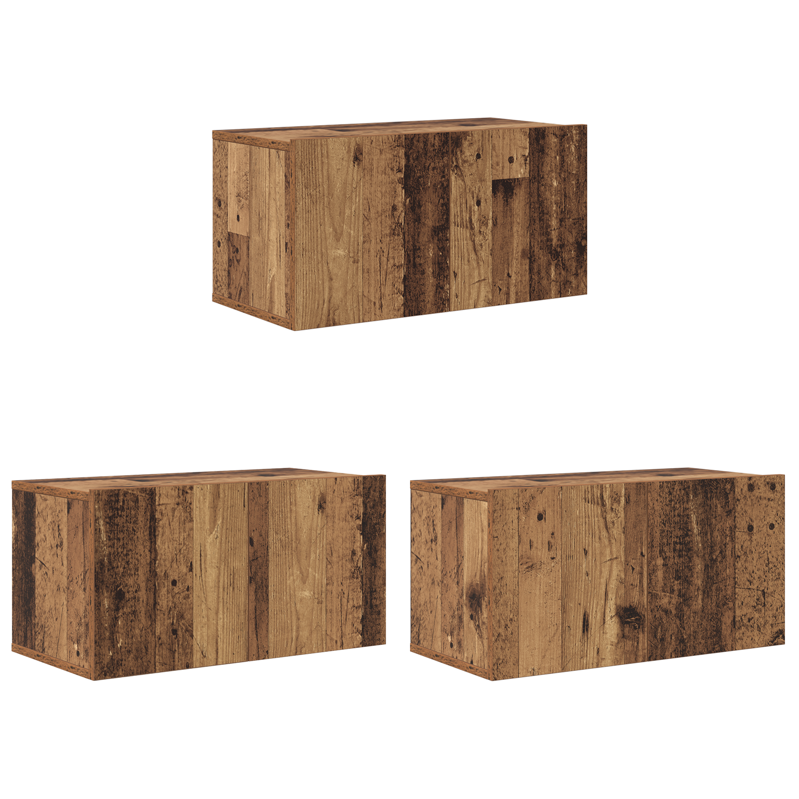 vidaXL Set comodă TV 8 pcs Lemn vechi 60 x 30 x 30 cm Lemn compozit vidaXL Set comodă TV 8 pcs Lemn vechi 60 x 30 x 30 cm Lemn compozit