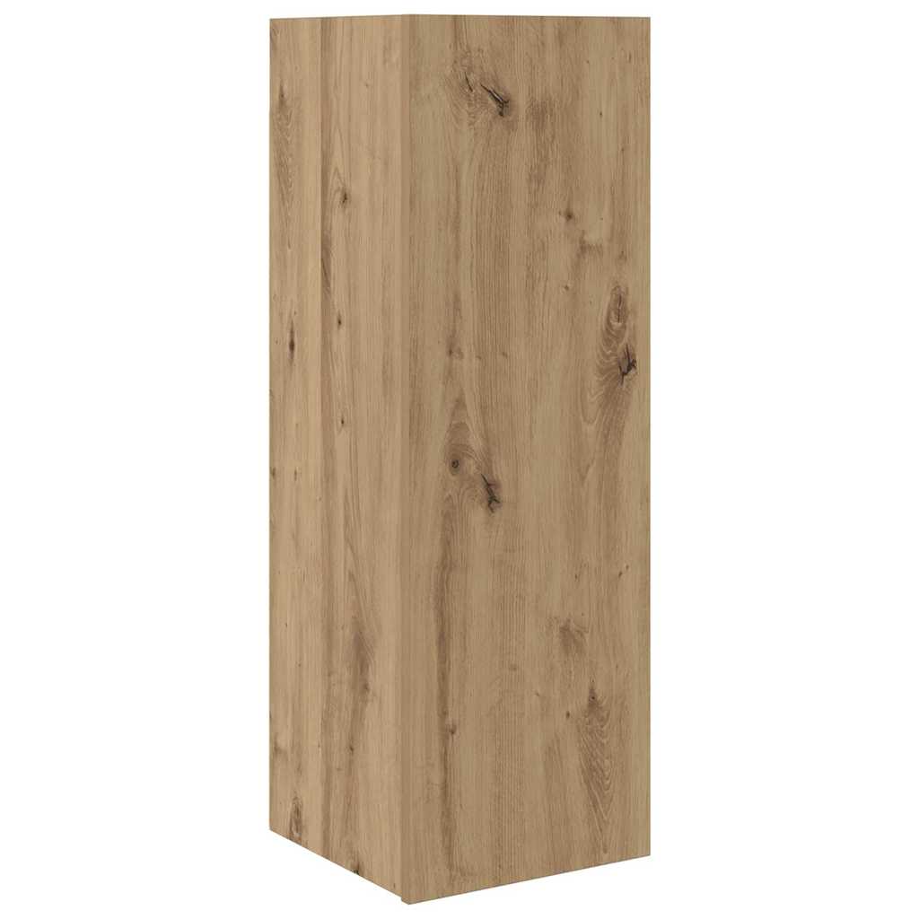 vidaXL Set comodă TV Pe perete 3 pcs stejar artizanal 60 x 30 x 30 cm vidaXL Set comodă TV Pe perete 3 pcs stejar artizanal 60 x 30 x 30 cm