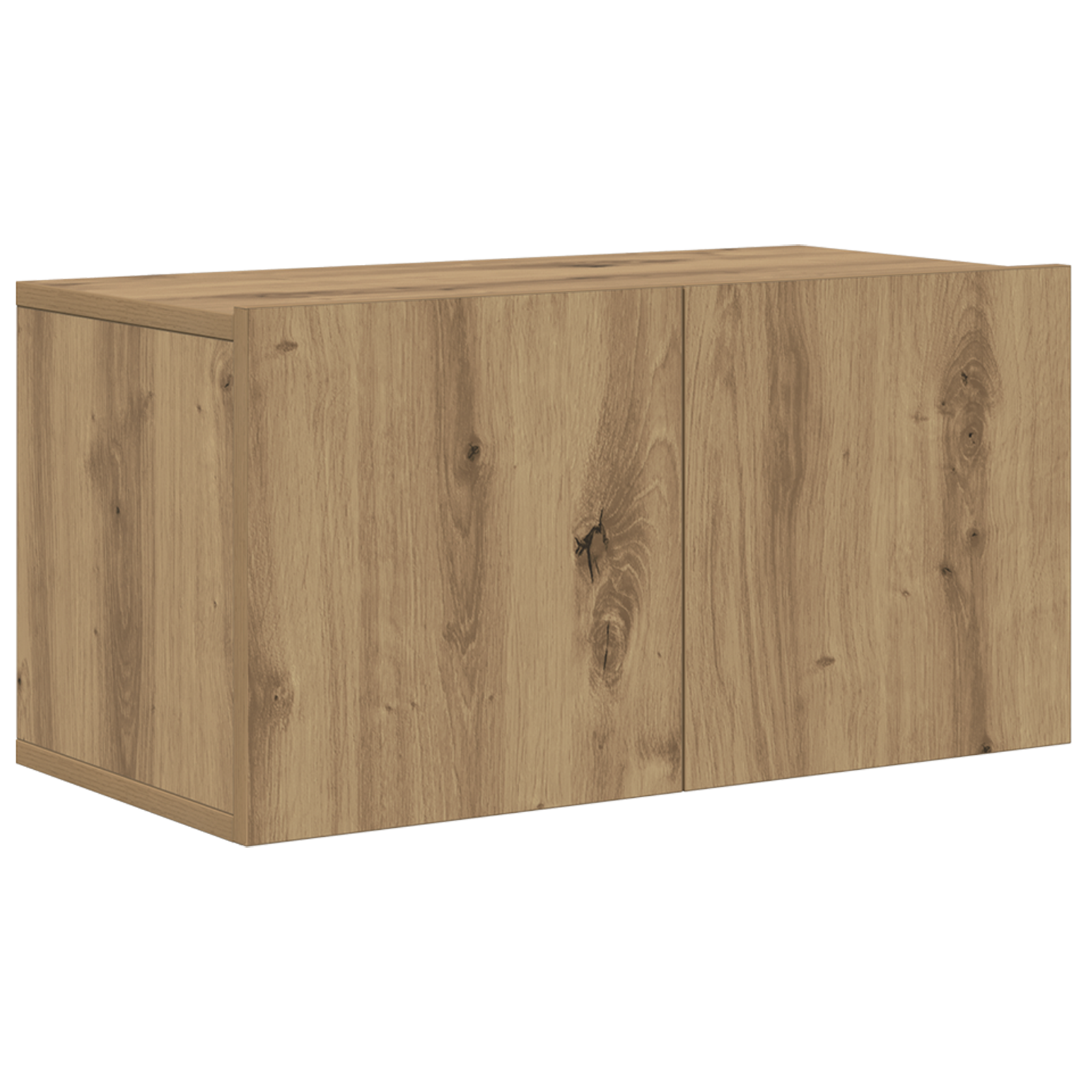 vidaXL Set comodă TV Pe perete 7 pcs stejar artizanal 80 x 30 x 30 cm vidaXL Set comodă TV Pe perete 7 pcs stejar artizanal 80 x 30 x 30 cm