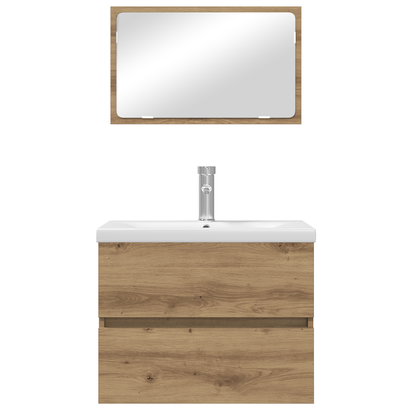 vidaXL Set de mobilier pentru baie 3 pcs Stejar Negru Lemn compozit