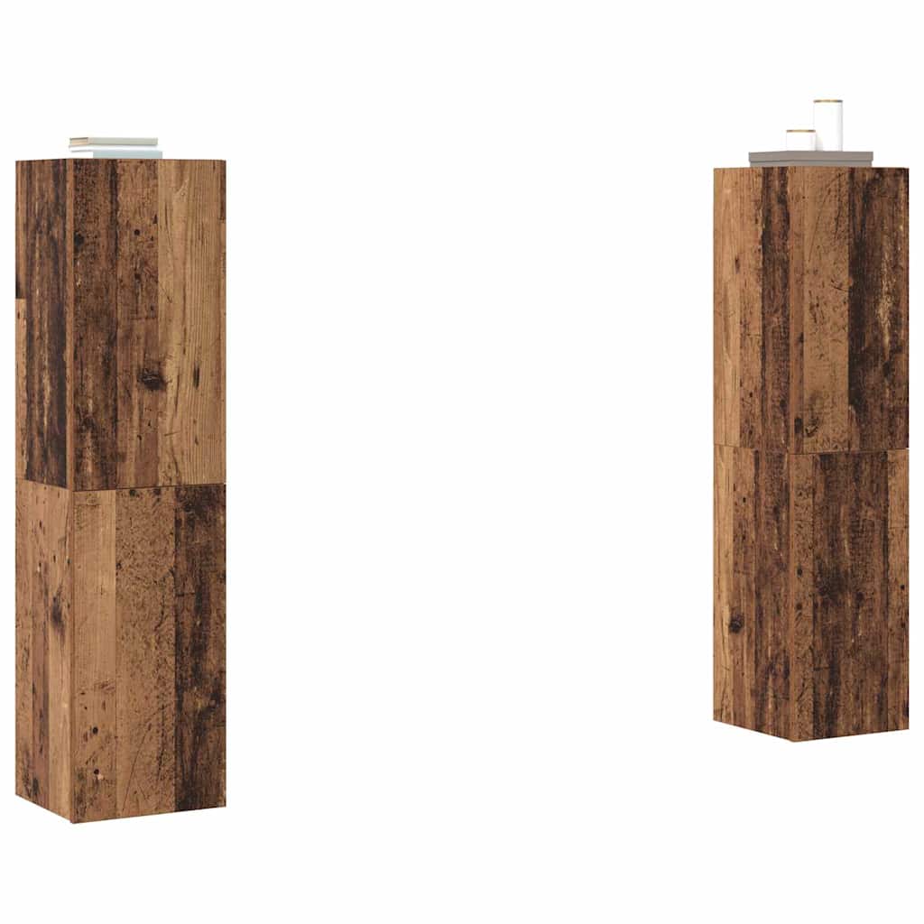 vidaXL Set Dulapuri TV Pe perete 4 pcs Lemn vechi 30.5 x 30 x 60 cm vidaXL Set Dulapuri TV Pe perete 4 pcs Lemn vechi 30.5 x 30 x 60 cm