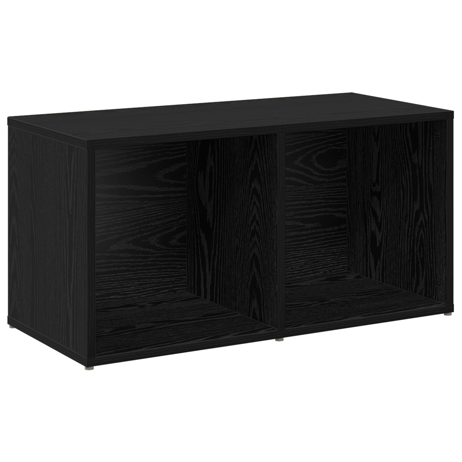 vidaXL Set comodă TV 2 pcs Stejar Negru Lemn compozit vidaXL Set comodă TV 2 pcs Stejar Negru Lemn compozit