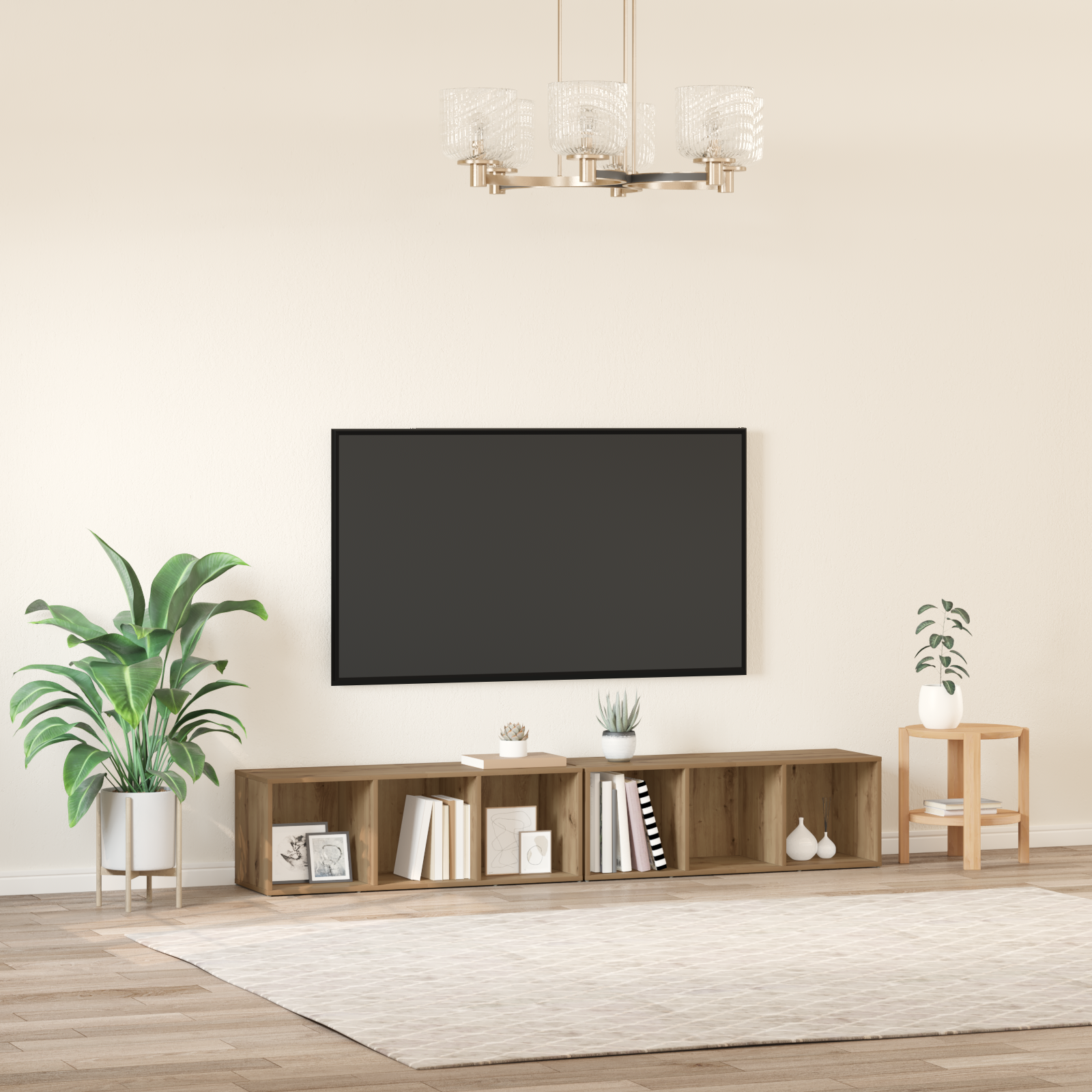 vidaXL Set comodă TV 2 pcs Stejar Artizanal Lemn compozit vidaXL Set comodă TV 2 pcs Stejar Artizanal Lemn compozit
