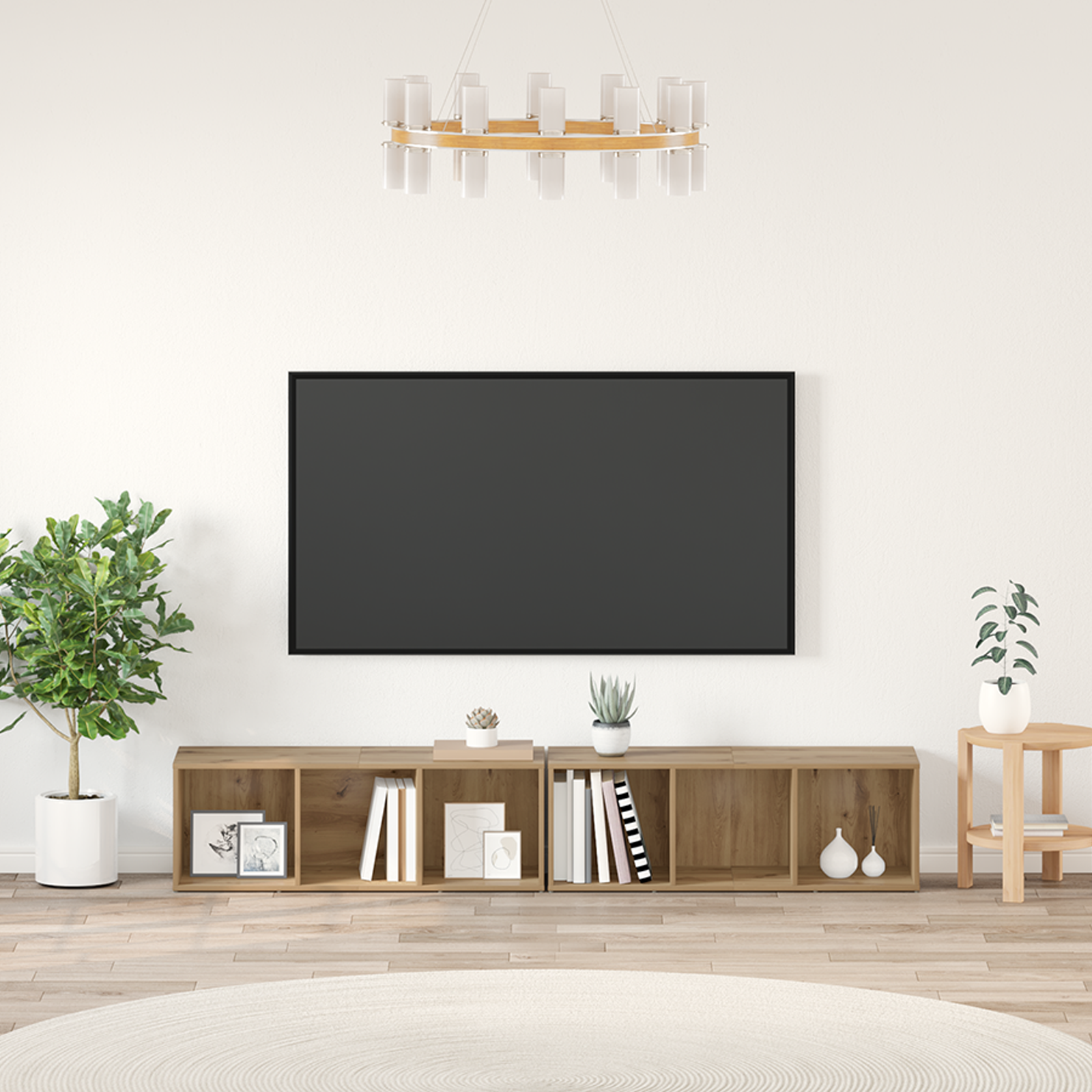 vidaXL Set comodă TV 2 pcs Stejar Artizanal Lemn compozit vidaXL Set comodă TV 2 pcs Stejar Artizanal Lemn compozit