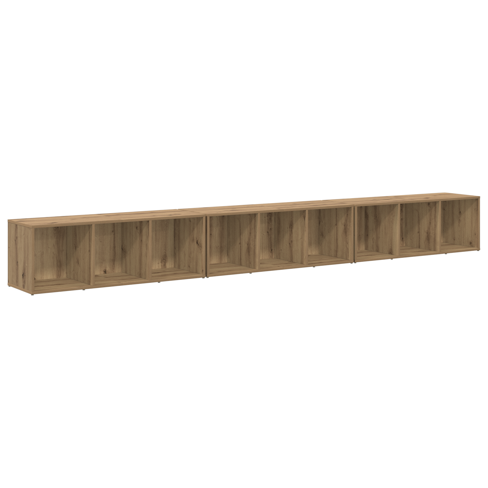 vidaXL Cabinet TV 3 pcs stejar artizanal 37 x 35 x 107.5 cm vidaXL Cabinet TV 3 pcs stejar artizanal 37 x 35 x 107.5 cm
