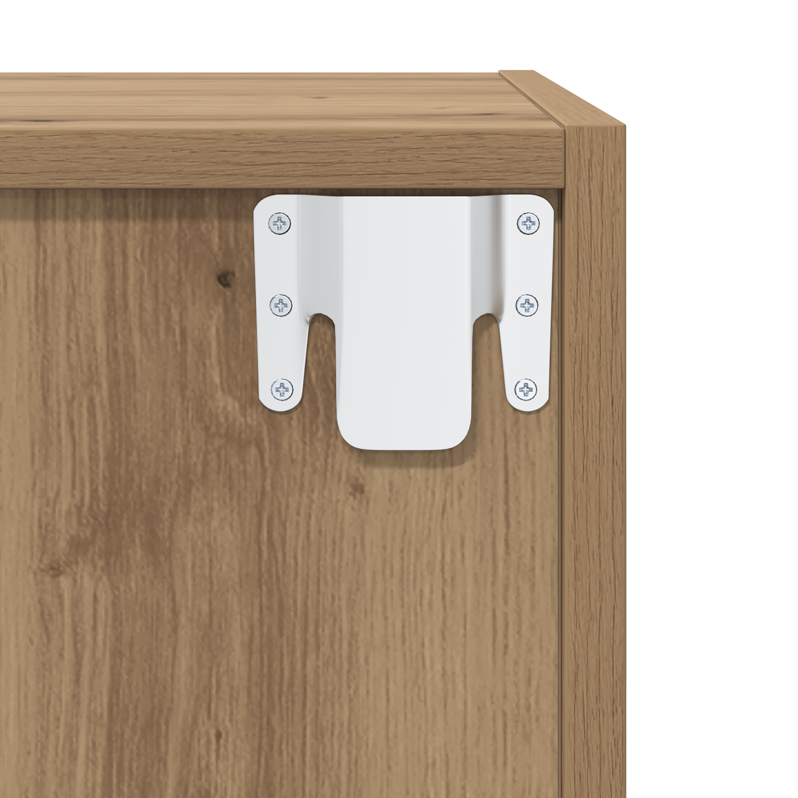 vidaXL Dulap pentru TV pe Perete 2 pcs Stejar artisanal